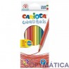 Lapices de colores Carioca de 12 colores.