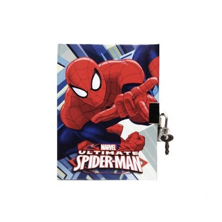 Mini diario con candado Ultimate Spiderman