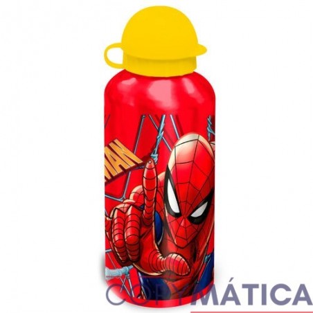 Botella aluminio 500ml Spiderman