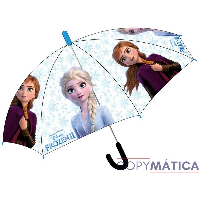 Paragua Automatico Transparente Frozen ll Disney 44cm.