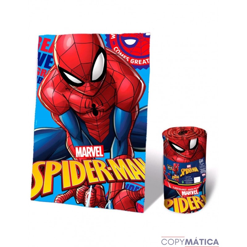 Manta Polar Spiderman Marvel 150x100cm.