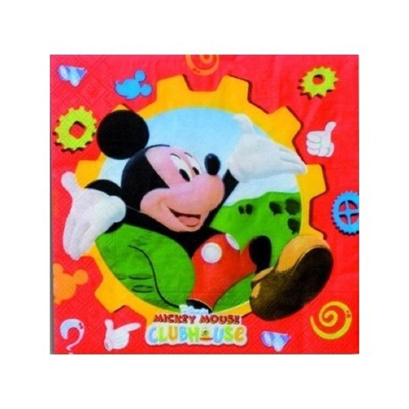 Pack de 20 Servilletas de Mickey Mouse