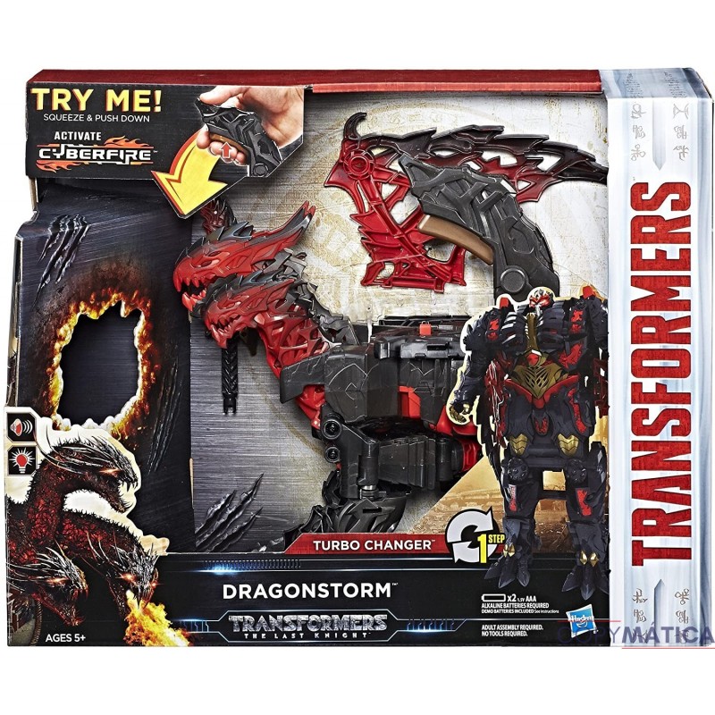 Hasbro Transformers The Last Knight Mega 1-Step Turbo Changer Dragonstorm