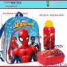 Pack de Mochila Spiderman 36 cm . + Botella 500 ml.+ Sandwichera.