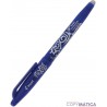 Pilot Frixion - Bolígrafo de tinta (trazo de 0,4 mm, tinta borrable), color azul.