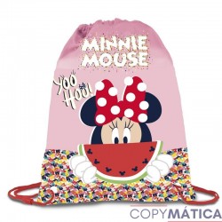Pack Mochila de Guardería Minnie Mouse  + Saco + Botella  + Sandwichera (1 a 3 años)