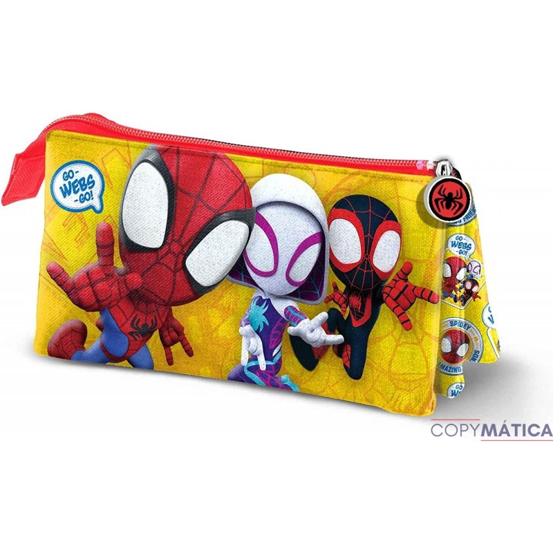 Portatodo Triple Spiderman Marvel 11x23.5x5cm.