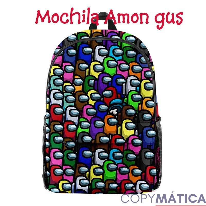 Mochila Among us Escolar,  de Impresión 3D impermeable para Chico e Niña42x 29cm