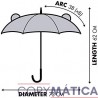 Paraguas manual Leon Fisher-Price 38cm