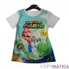 Super Mario Camiseta de manga corta para niños con estampado 3D