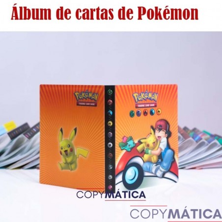 Álbum compatible con Pokemon KC-18 30 páginas con capacidad para 240 tarjetas cubierta protectora para tarjetas coleccionables carpeta de tarjetas álbum compatible con tarjetas Pokemon 