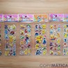 Pegatinas de Pokémon dibujos animados, para niños, calcomanías 3D de burbujas