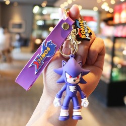 Sonic Llavero con colgante 3D de dibujos animados para niño.