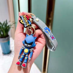 Sonic Llavero con colgante 3D de dibujos animados para niño.
