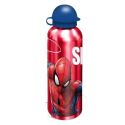 Pack de 3 Productos escolares Mochila Spiderman+ Botella Alumino 500 ml  + Sandwichera