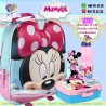 PACK Mochila 3D Infantil de Minnie Mouse +Botella 400 ML+ Sandwichera