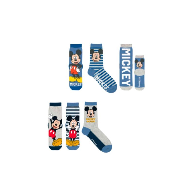 Pack 3 calcetines Mickey Disney surtido