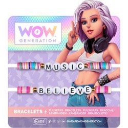 Pack de 2 pulseras con mensaje Wow Generation