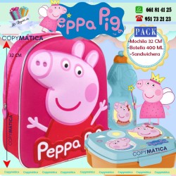 Pack Mochila Peppa pig+...