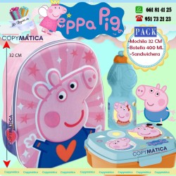 Pack Mochila Peppa pig+...