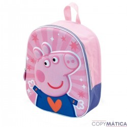 Pack Mochila Infantil 3D 31 cm - Peppa Pig | Botella / Sandwichera /a Partir de 3 Años | Peppa Pig/
