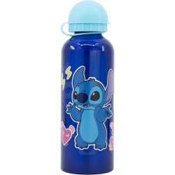 Botella de agua infantil reutilizable de aluminio de 530 ml de Stitch Palms