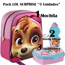 Pack MOCHILA SKYE 3D 31 CM+...