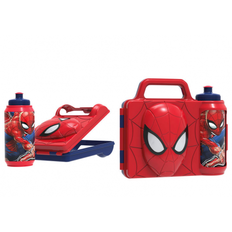 Set Sandwichera + Cantimplora Spiderman Marvel 3D